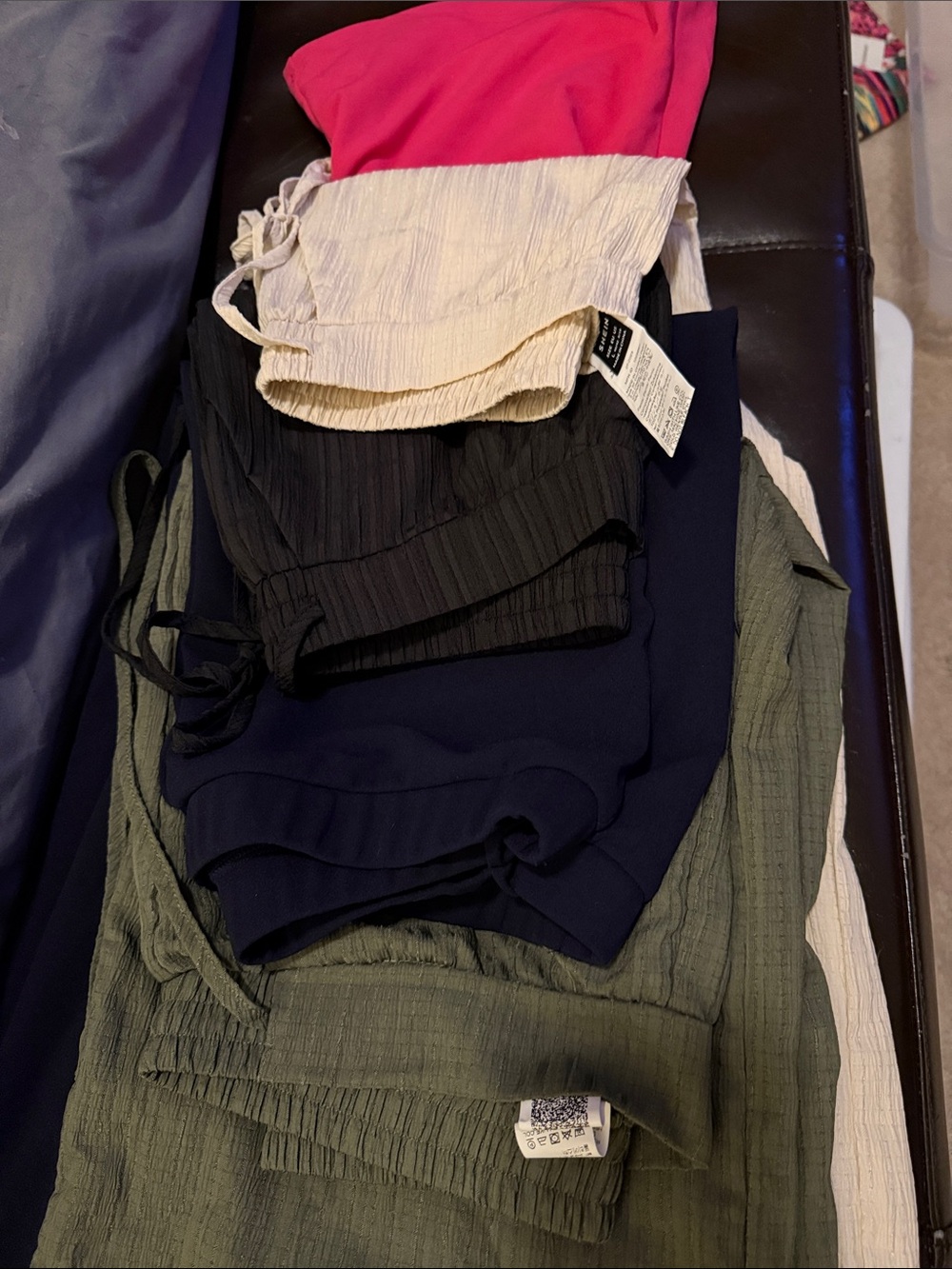 BRAND NEW SHEIN L and XL wide leg pants . Five pairs